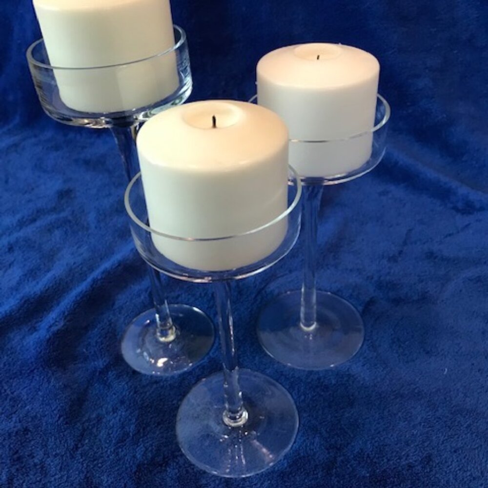 Long Stem Candle Holders Set of 3  🎀